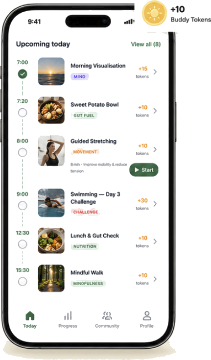Personalization: A daily AI plan built around the user